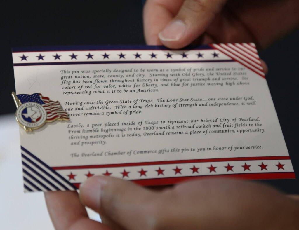 Custom pin and card