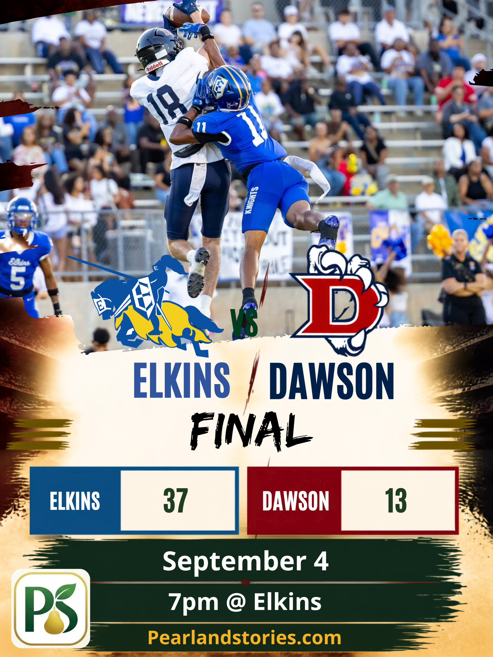 Dawson Eagles vs. Elkins Knights
